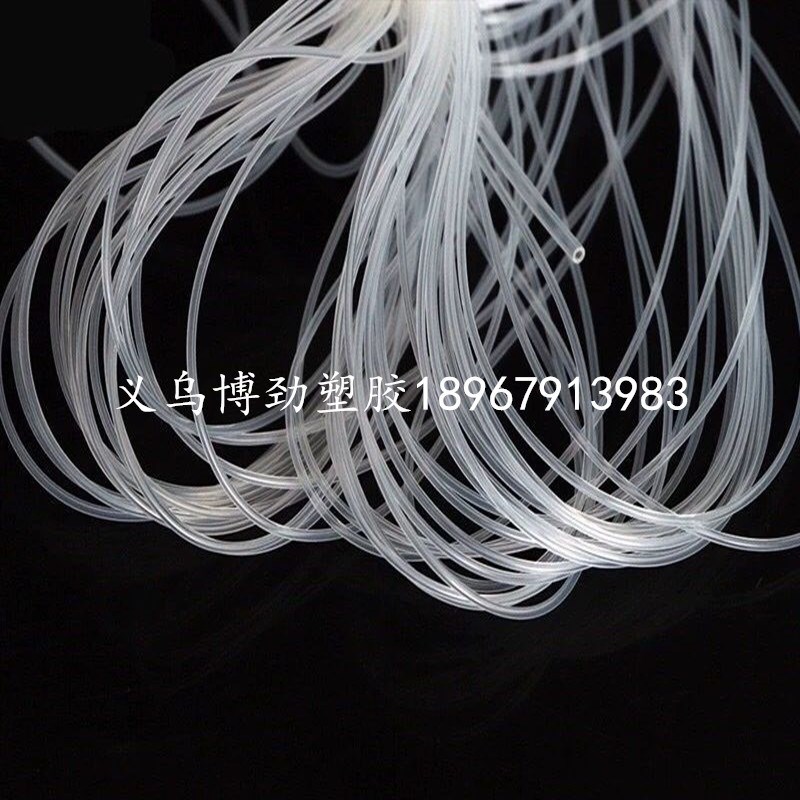 现货PVC透明塑料软管牛筋水平管流体管家用水管透明穿线管