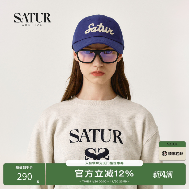 SATUR复古刺绣logo棒球帽