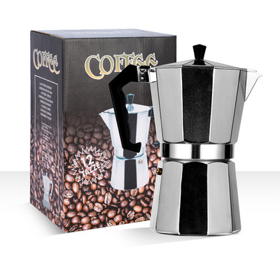 Aluminum Moka Pot Coffee Maker Octagonal Moka CUoffee Maker