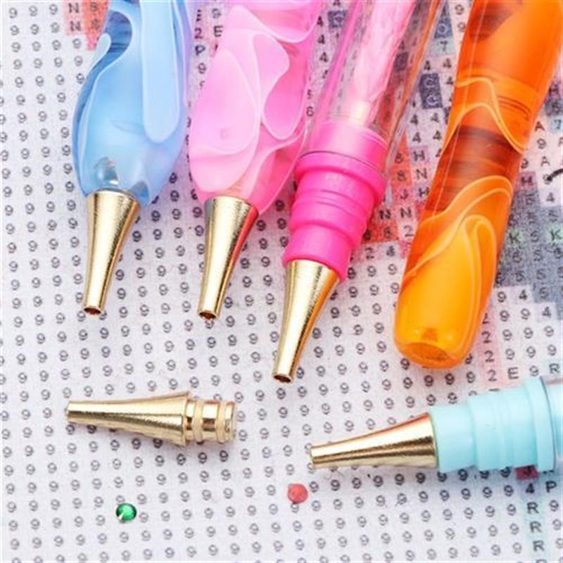 7Pcs/Set Resin Diamond Painting Pen Eco-fMriendly Alloy Repl