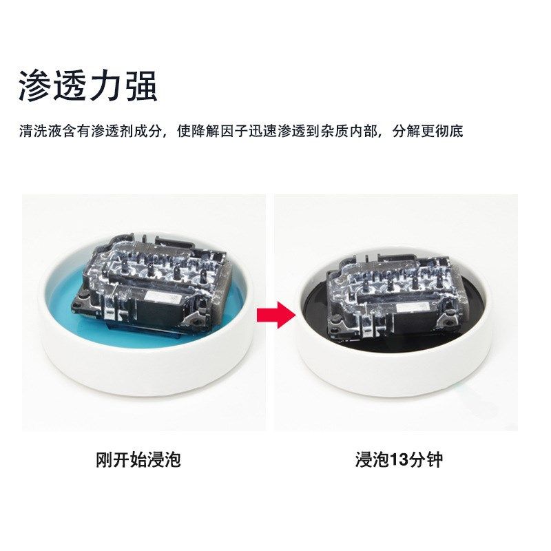 喷墨打印机喷头疏通液烫画直喷墨水专用清洗液水性喷头清洗液