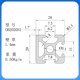 欧标2020N1N2单面封槽双面封槽小型流水线支架2020铝型材