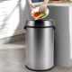 65L大容量不锈钢圆形垃圾桶厨房商用企业公司大尺寸直投垃圾箱