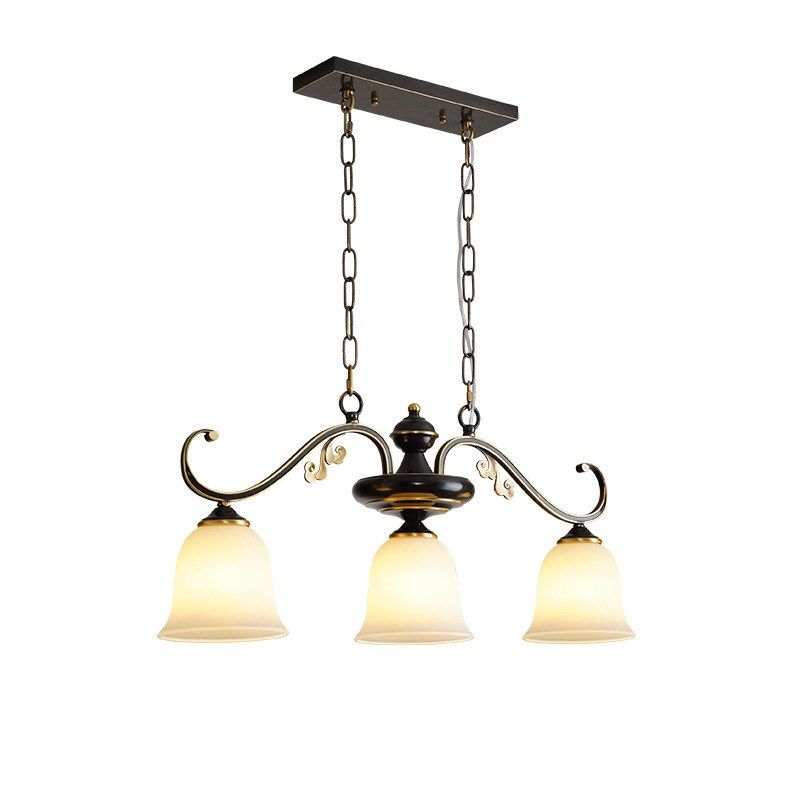 餐厅吊灯三头吧台灯美式欧式复古小吊灯客厅走廊过道灯具