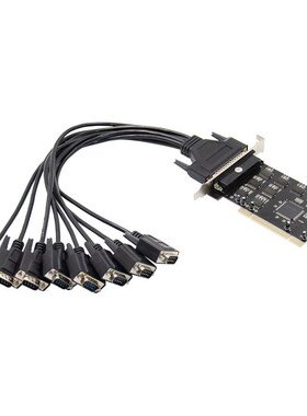 SUNWEIT ST327 PCI 16C1058 8S 原生工业COM口RS-232多串口扩展卡