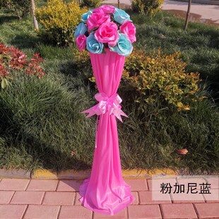 婚庆路引花柱新款花拱门结婚礼布置引路花篮装饰道具开业迎宾花柱