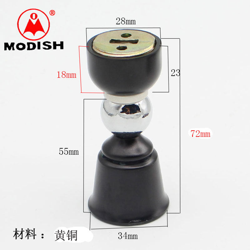 包邮黑色地吸黄铜房门吸墙吸强磁吸短门吸矮地吸门碰门阻门顶门挡