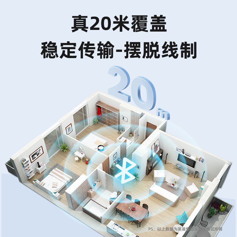 英曼蓝牙适配器5.4台式电脑机usb音频主接收发射耳机音响无线连接