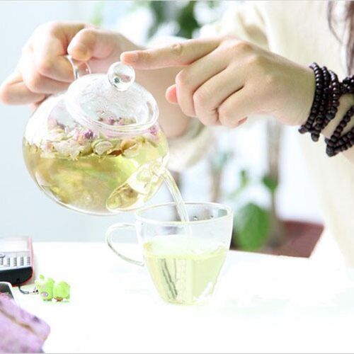耐热玻璃茶具花茶壶煮茶壶套装水果茶壶功夫茶具花茶杯保温送蜡烛