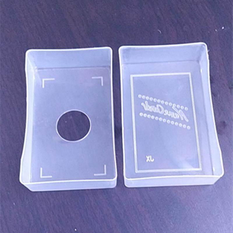 名片盒塑料透明100张卡片包装纸张收纳盒放名片桌面商务包邮大盒
