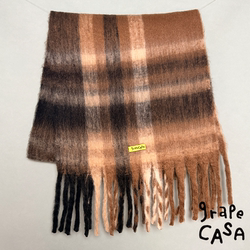 grapeCASA流苏毛毛感大围巾