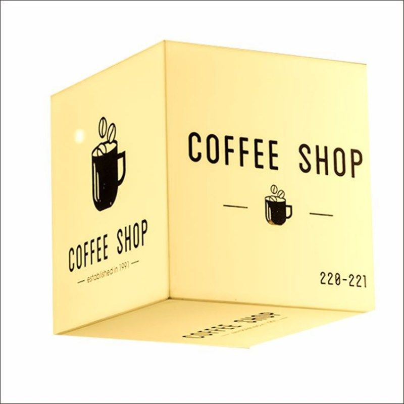 亚克力门店发光卡布灯箱户外挂墙门头简易招牌墙上店面广告牌