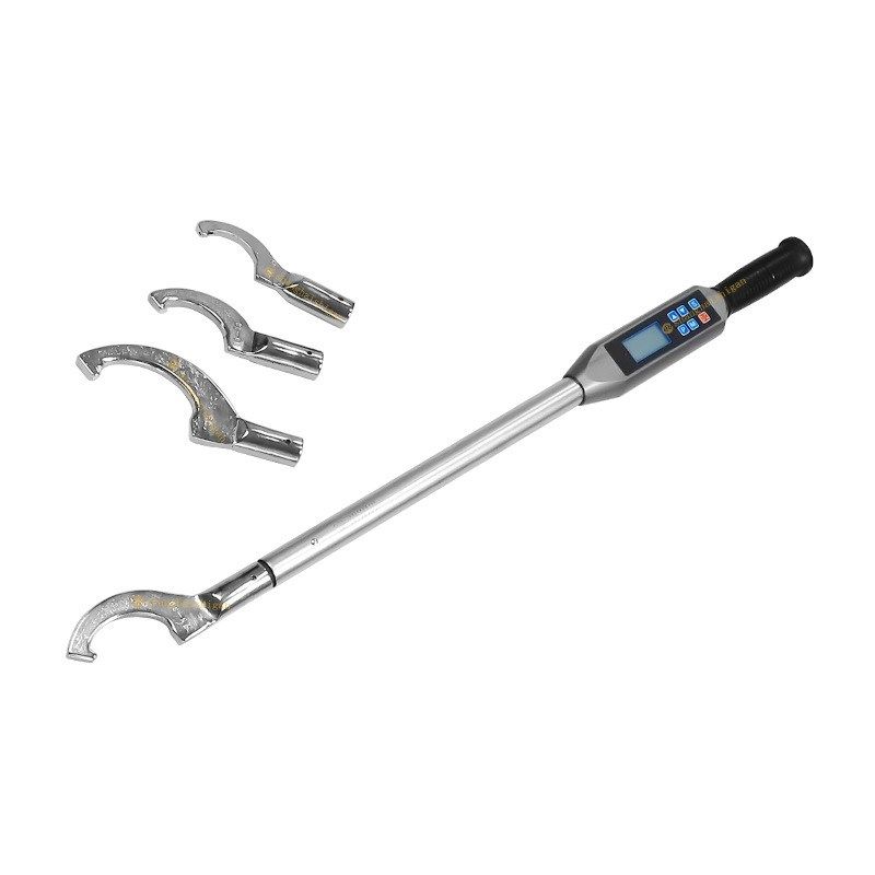 高精度月牙数显扭矩扳手 圆螺母安装扭力板子 手动力矩测试扳手