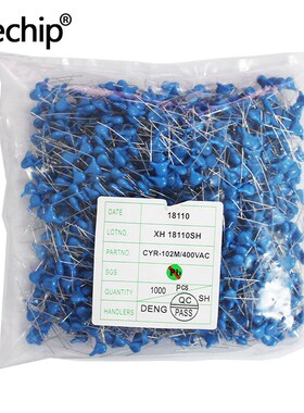 现货 陶瓷电容直插JN102M 400VAC安规Y电容102M 高压瓷片电容