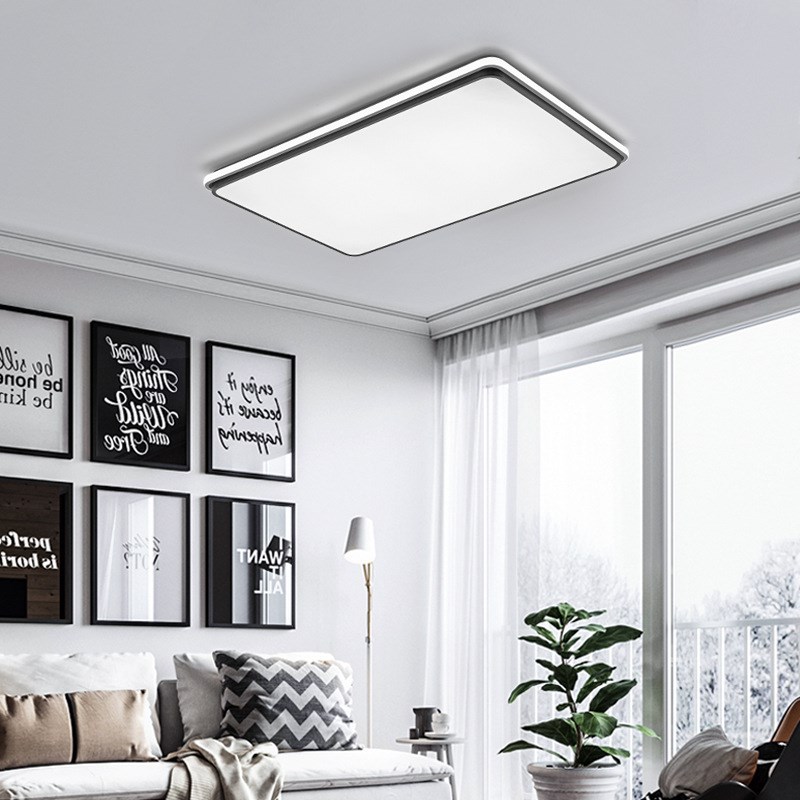 长方形吸顶灯简约现代 客厅书房酒店卧室灯房间餐厅过道大厅灯具