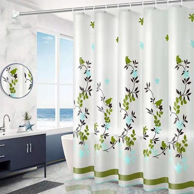 Bathroom shower curtain door partition waPterproof cloth