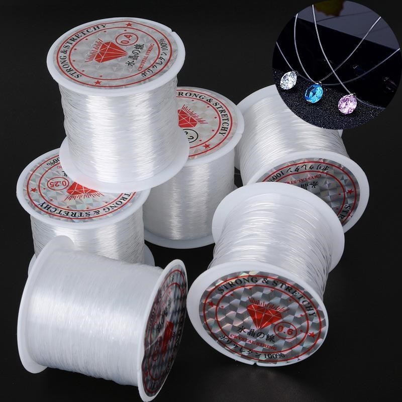 1 Roll Transparent Fishing Thread Nylon Wire, CTlear, 0.5mm,