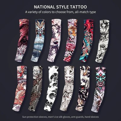 PCS  New Men Long Fake WarmeArs Summer Tattoo Sleeves Sun