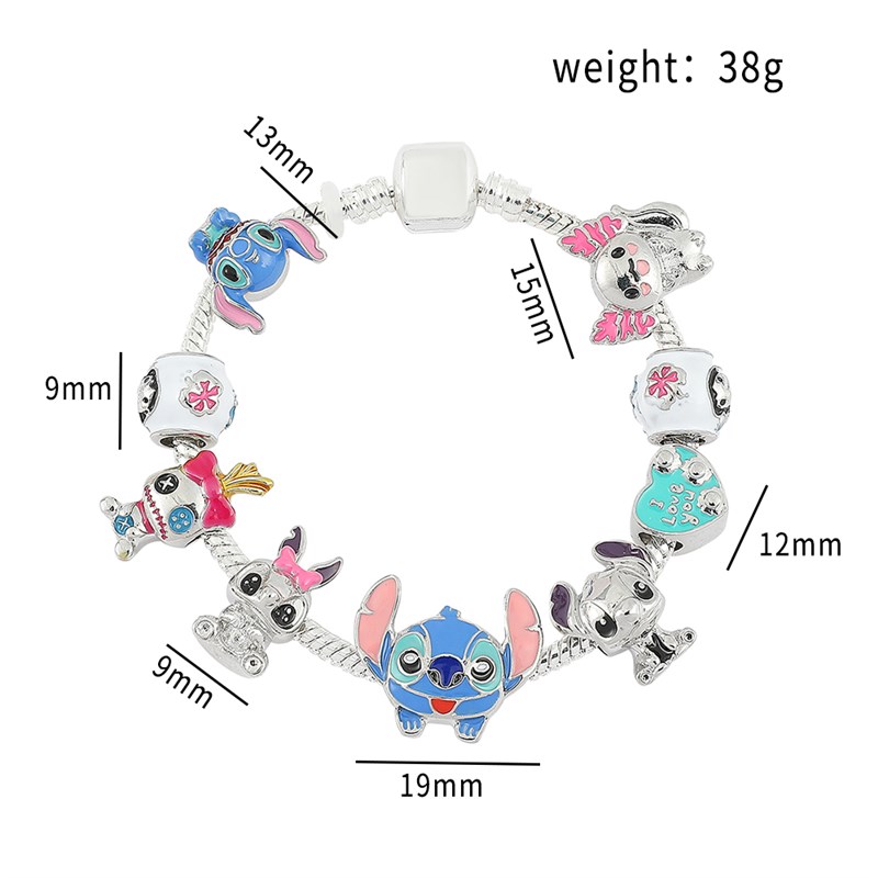 Charm Bracelet Lilo and Stitch Jewelry foSr Women Kids