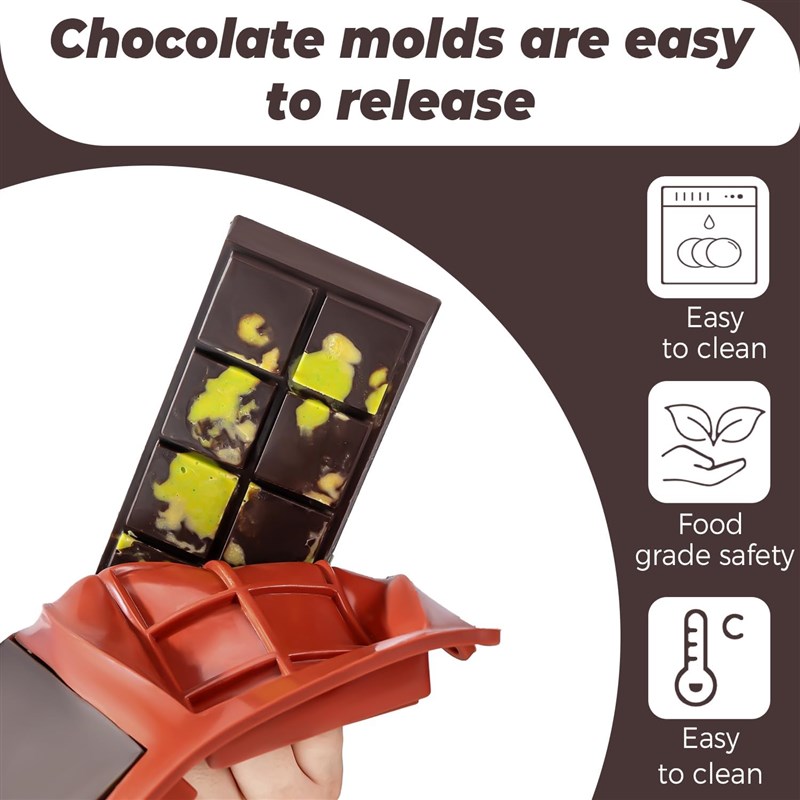dubai chocolate mold bar pistachio choLcolate bar silicone