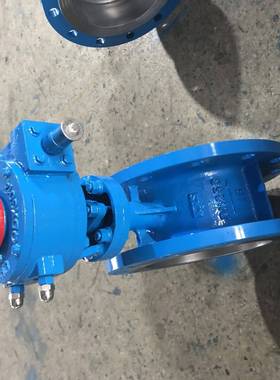 D343H不锈钢手动偏心蝶阀双作用铸钢三偏心蝶阀WCB法兰涡轮蝶阀