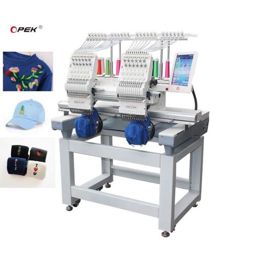 全自动双头电脑绣花机马头机，多功能绣花机，成品帽绣花机