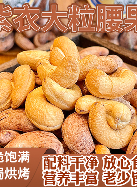 西遇果果新品紫衣腰果 健康零添加休闲零食