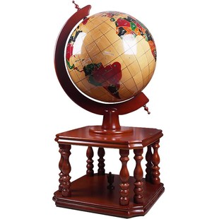 木质地球仪摆件落地办公室高档装饰送母校周年庆典学校毕业季礼物