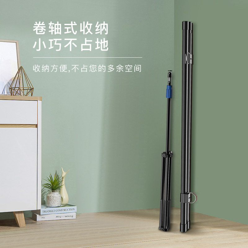 投影仪支架幕布可移动折叠当贝壁挂幕免打孔100寸便携投影幕极米