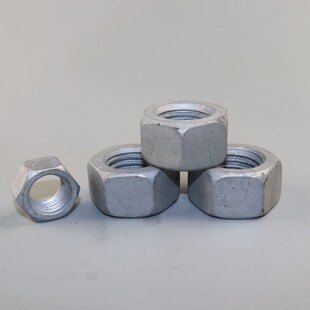 热镀锌六角螺母螺丝帽 光伏电力热浸锌六角螺母