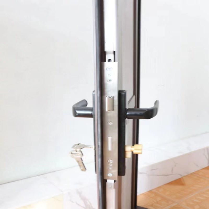 临沂高端不锈钢金刚网铝合金平开单开对开折叠推拉大门纱门入户门