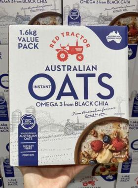 Costco开市客RED TRACTOR红色拖拉机奇亚籽燕麦片蛋白燕麦片1.5kg