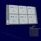 6位控制箱 86型面板开关插座电箱 MS06 致业明制箱 致业配电箱