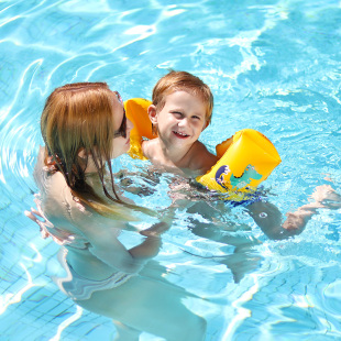 备神器 游泳装 鲸保儿童游泳臂圈水袖 手臂圈宝宝双气囊浮漂浮圈泳袖