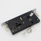 拇指把手那种门 安装 锁体斜舌在下面 新多防盗大门锁体 适配老式