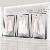 婚纱店展示架服装 晚礼服工作室旗袍货架挂衣架 店衣架展示架落地式