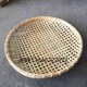 竹筛子家用圆簸箕有孔竹编晾晒筐细孔糠筛中孔花生筛大孔虾筛海边