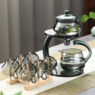 组合懒人家用感应泡茶壶冲泡茶神器功夫茶杯 玻璃半全自动茶具套装