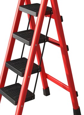 梯子家用折叠花架加厚人字梯室内多功能楼梯三四步登高爬梯小梯凳