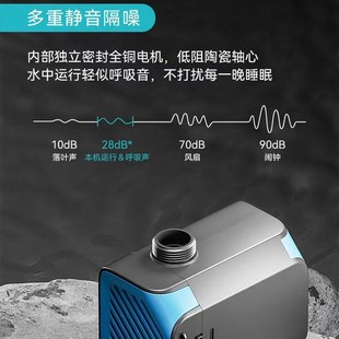 创宁升级二代静音抽水泵鱼缸潜水泵乌龟缸造景缸抽水泵可调节
