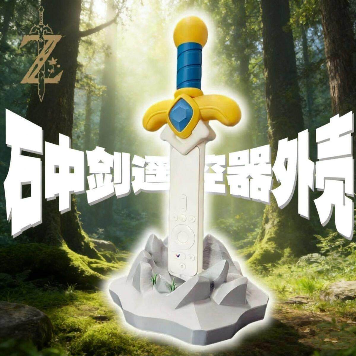 石中剑宝剑遥控器外壳收纳盒桌面摆件模型装饰适用小米华为苹果