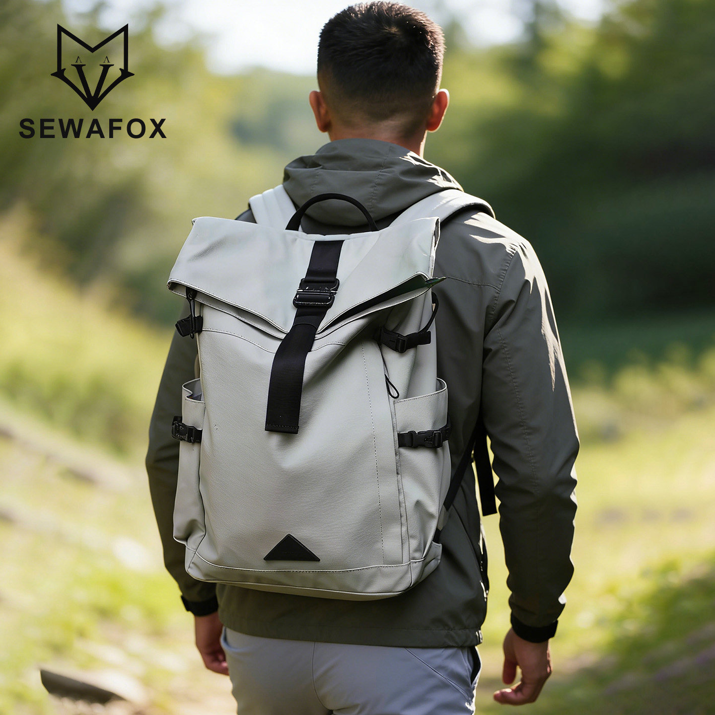 背包男士双肩包大容量通勤包大学生书包防水电脑包户外旅行包男款