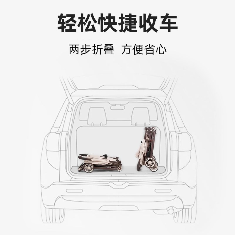 宝宝好A2婴儿推车可坐可躺折叠超轻便旅行外出手推车儿童伞车便携