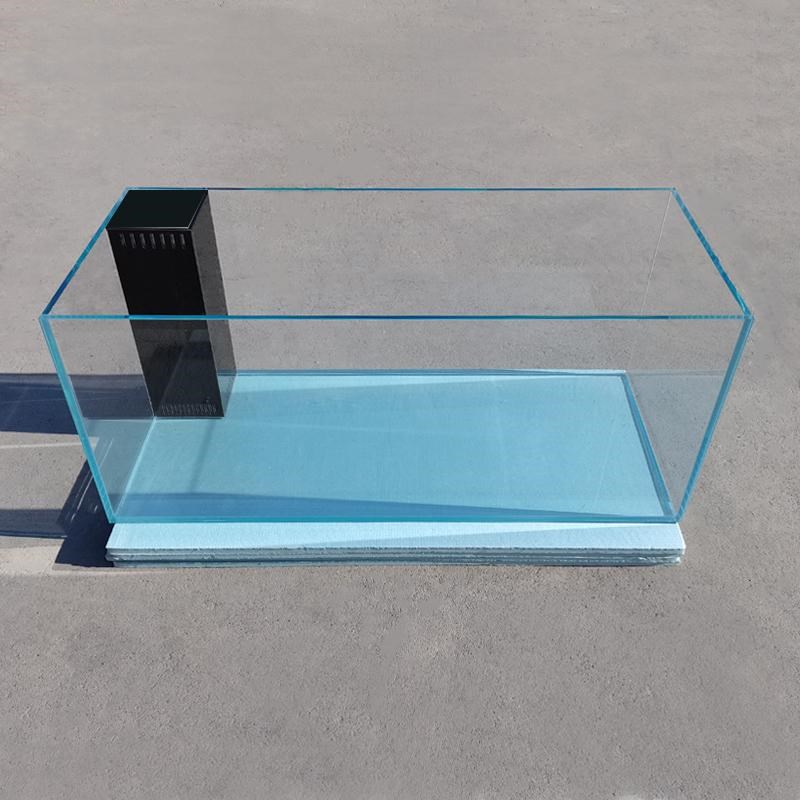 超白玻璃鱼缸黑玻直角溢流底滤龙鱼泰狮兰寿大型客厅大小定制定做