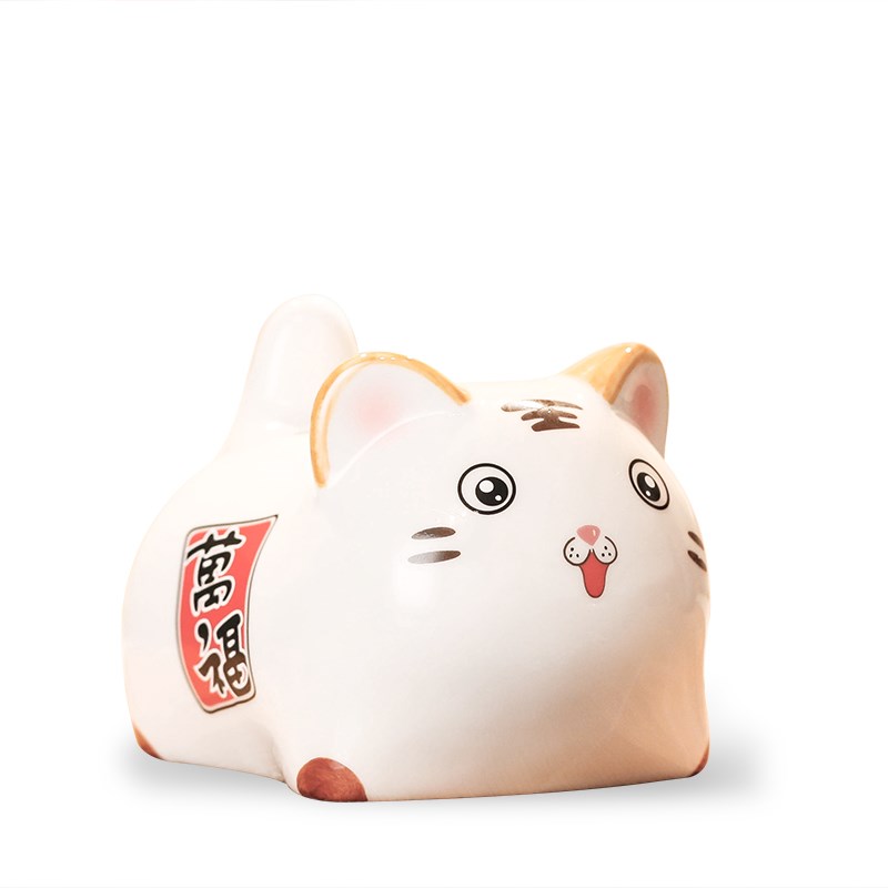 儿童储蓄罐十二生肖摆件陶瓷鼠牛虎兔龙蛇马羊猴鸡狗猪属相存钱罐