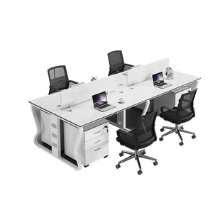 罗生办公桌卡座现代简约职员定制办公家具文员铁架办公桌椅组合