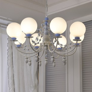 温馨主卧室灯儿童房灯 魔豆客厅吊灯高端奶油风格 新法式 中世纪风格