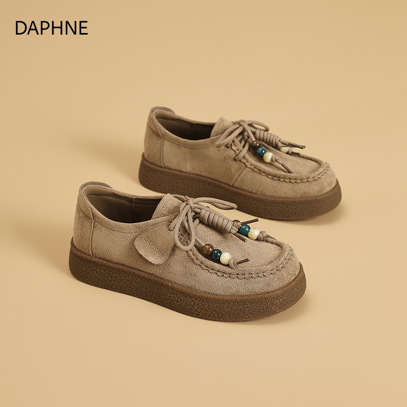 达芙妮2025新款厚底勃肯乐福鞋