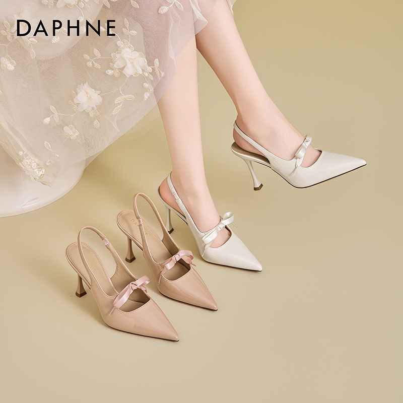 达芙妮2025新款时尚百搭高跟鞋