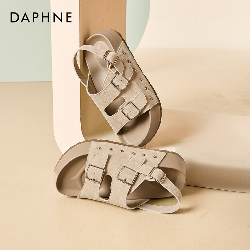 daphne新款凉拖鞋百搭厚底不累脚